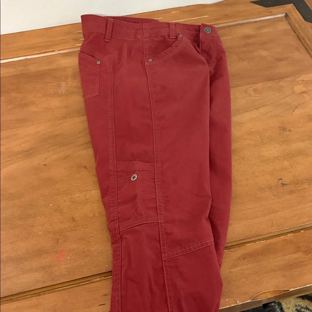 Kuhl Brick Red Red Cargo Pants Size 4